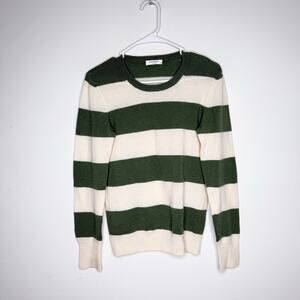 Equipment Femme Cashmere Green Striped Sweater
